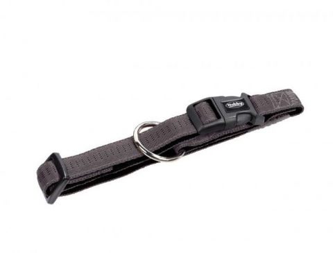 Ogrlica za pse Soft Grip 25mm, 40/55cm sivo crna